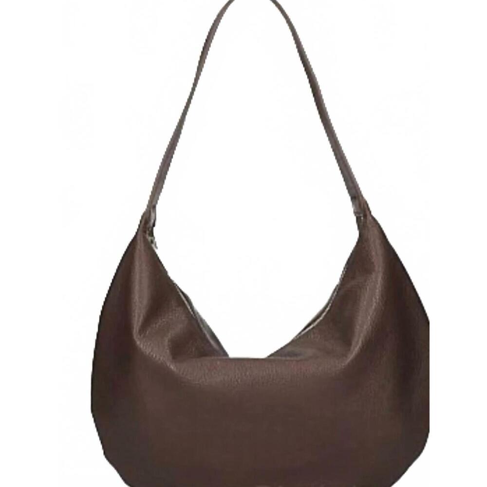 NEW TWO AMICIS women's all day leather hobo bag in brown